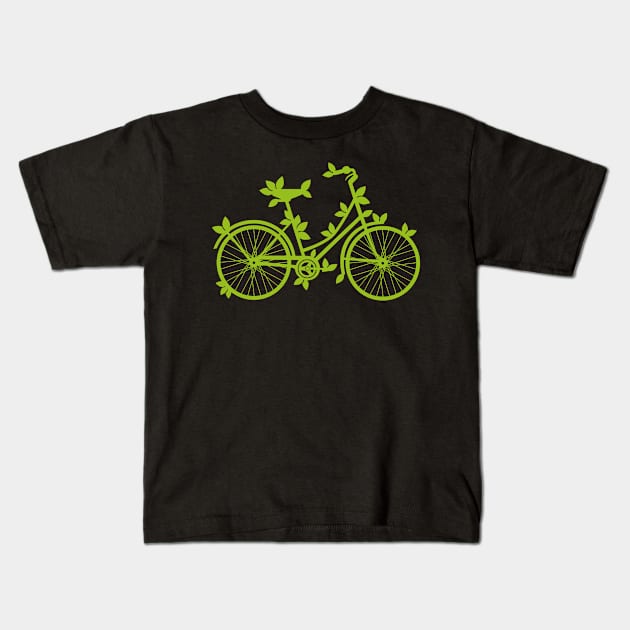 Bike plants Kids T-Shirt by albertocubatas